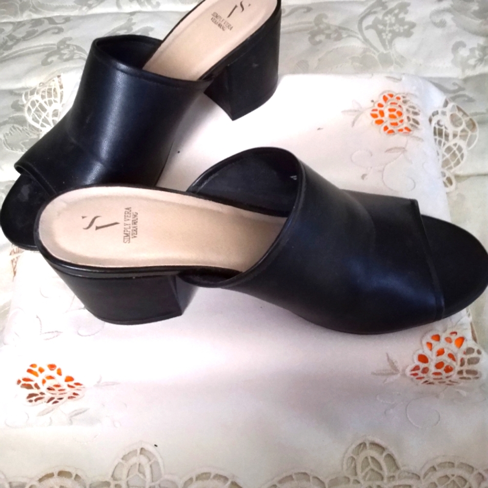 Simply Vera, Ladies Slip-on heeled shoes, Sz 7M